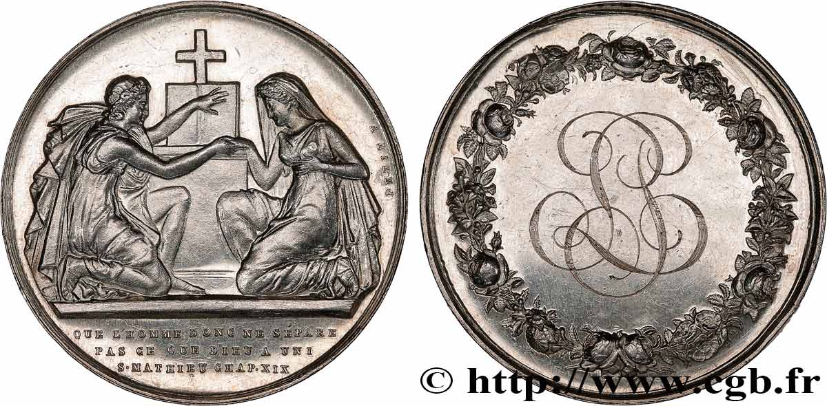 AMOUR ET MARIAGE Médaille de mariage, Evangile de St Mathieu SPL