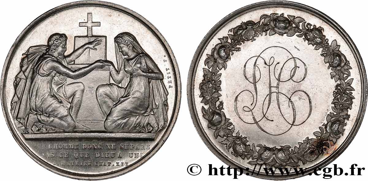 AMOUR ET MARIAGE Médaille de mariage, Evangile de St Mathieu SPL