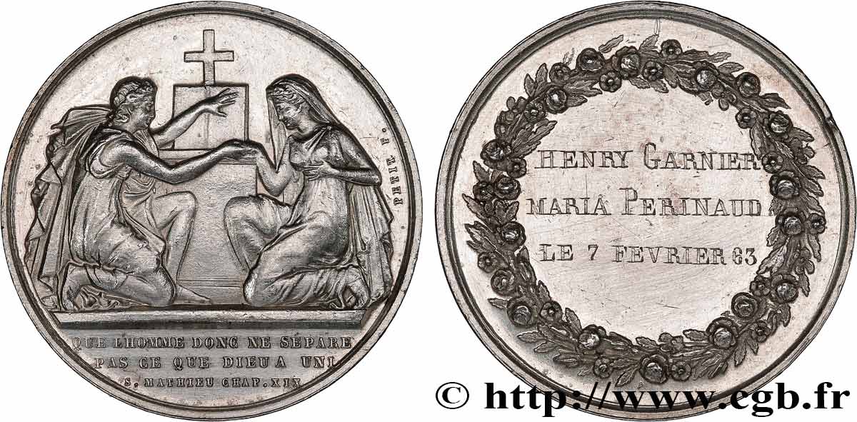 AMOUR ET MARIAGE Médaille de mariage, Evangile de St Mathieu MBC+