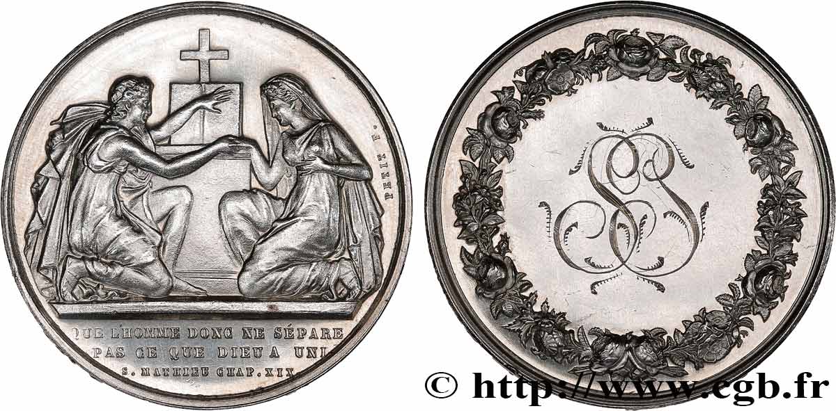 AMOUR ET MARIAGE Médaille de mariage, Evangile de St Mathieu VZ