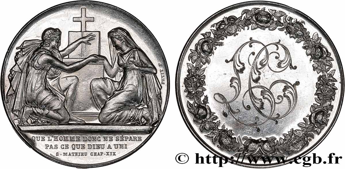 AMOUR ET MARIAGE Médaille de mariage, Evangile de St Mathieu SUP