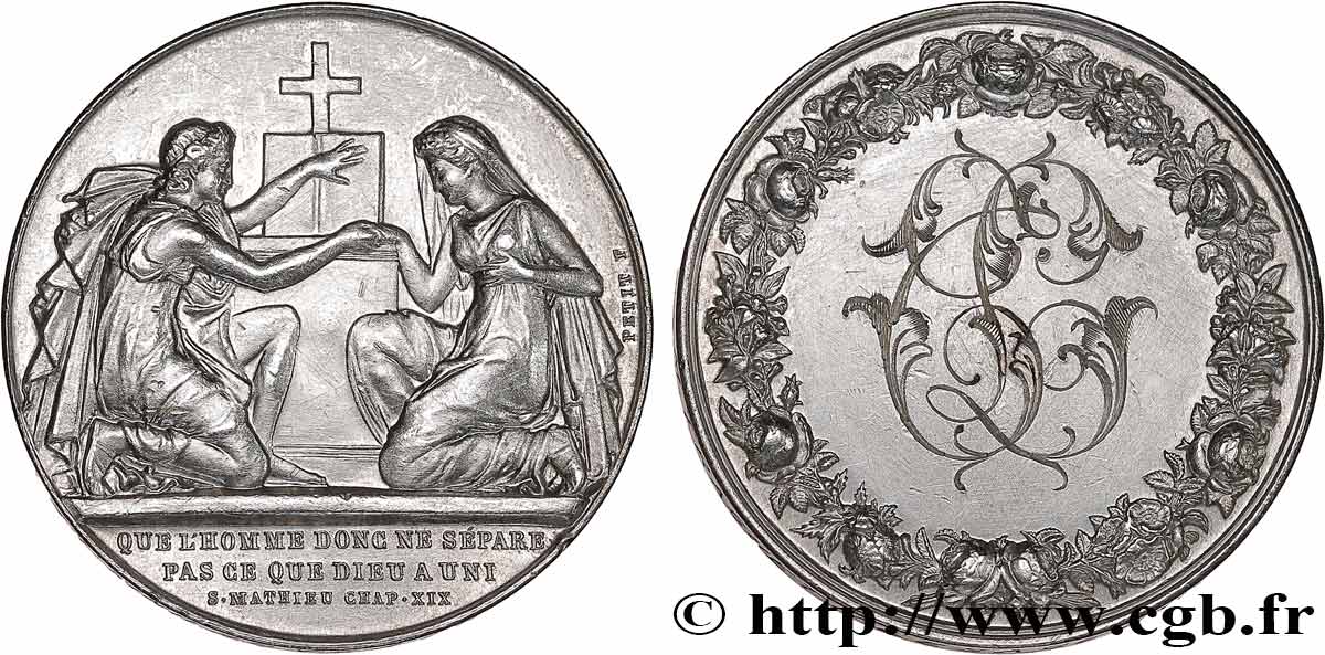 AMOUR ET MARIAGE Médaille de mariage, Evangile de St Mathieu AU
