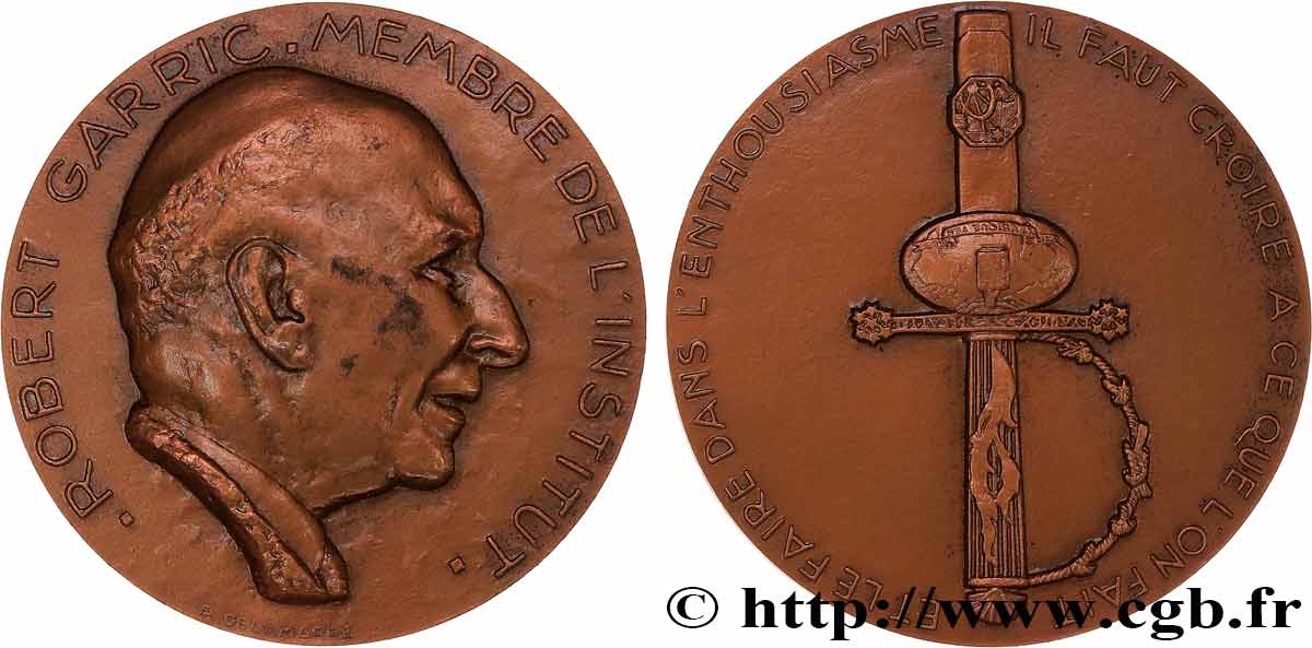 LITTÉRATURE : ÉCRIVAINS/ÉCRIVAINES - POÈTES Médaille, Robert Garric SUP
