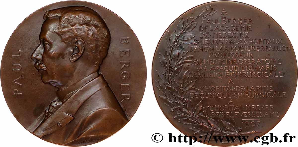 SCIENCES & SCIENTIFIQUES Médaille, Paul Berger AU