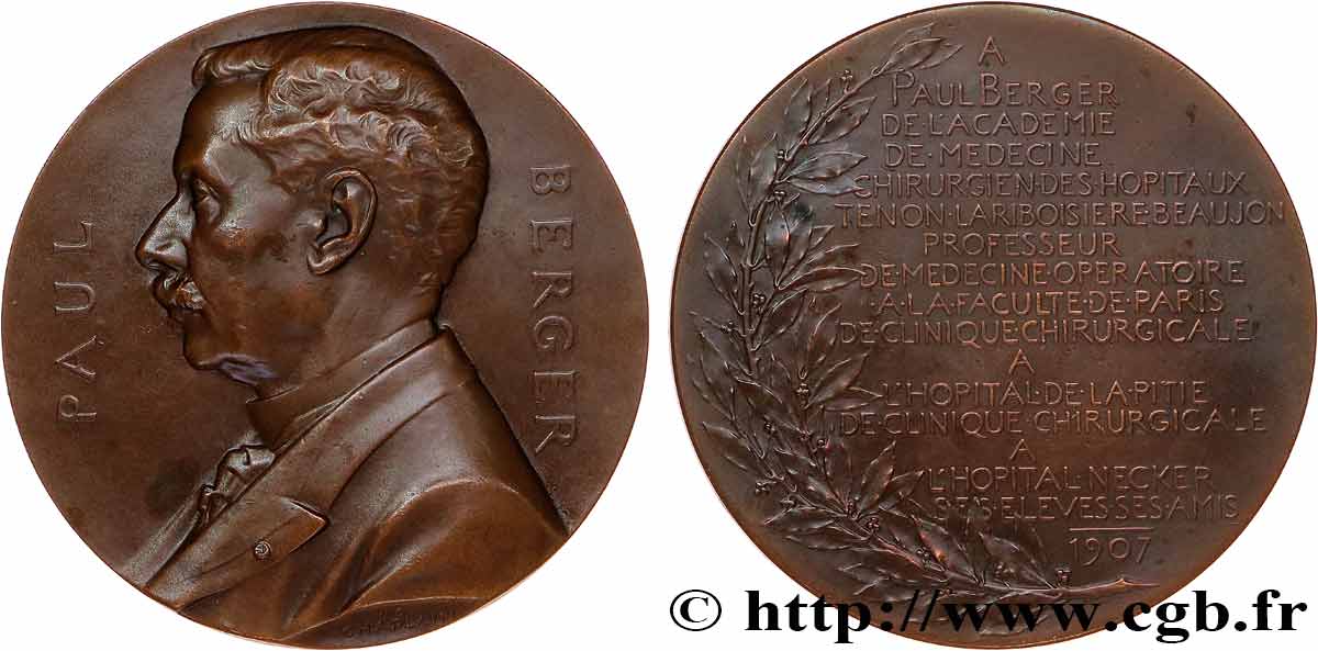 SCIENCES & SCIENTIFIQUES Médaille, Paul Berger SPL