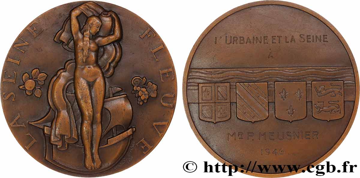 ASSURANCES Médaille, La Seine Fleuve, L’Urbaine et la Seine TTB+