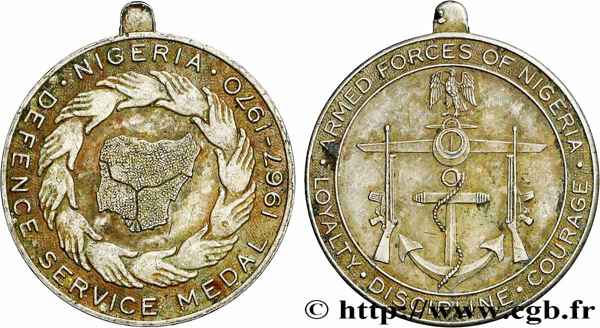 NIGERIA Médaille, Defence medal TTB