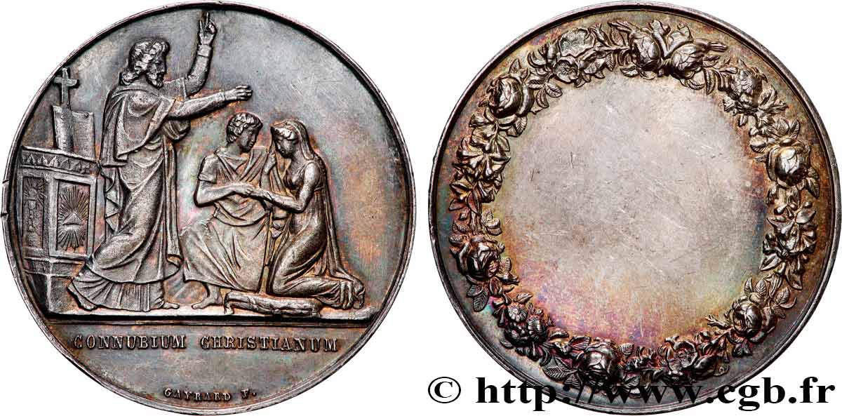 AMOUR ET MARIAGE Médaille de mariage, Connubium Christianum AU