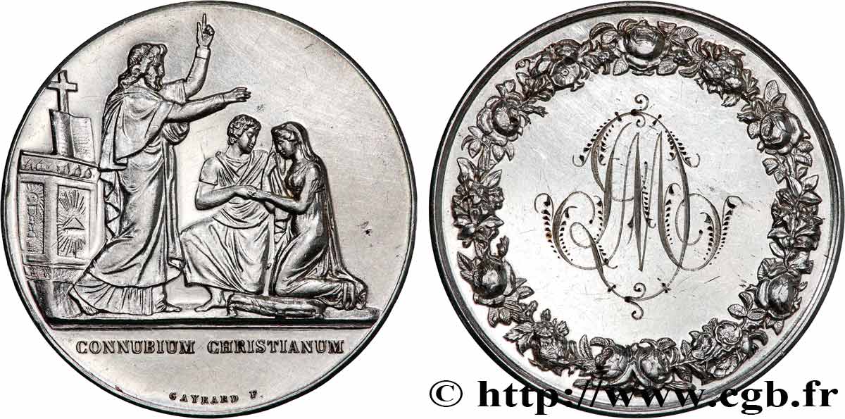 AMOUR ET MARIAGE Médaille de mariage, Connubium Christianum AU