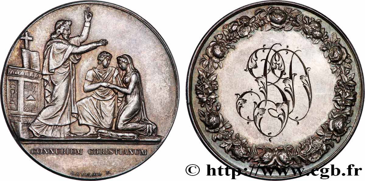 AMOUR ET MARIAGE Médaille de mariage, Connubium Christianum AU