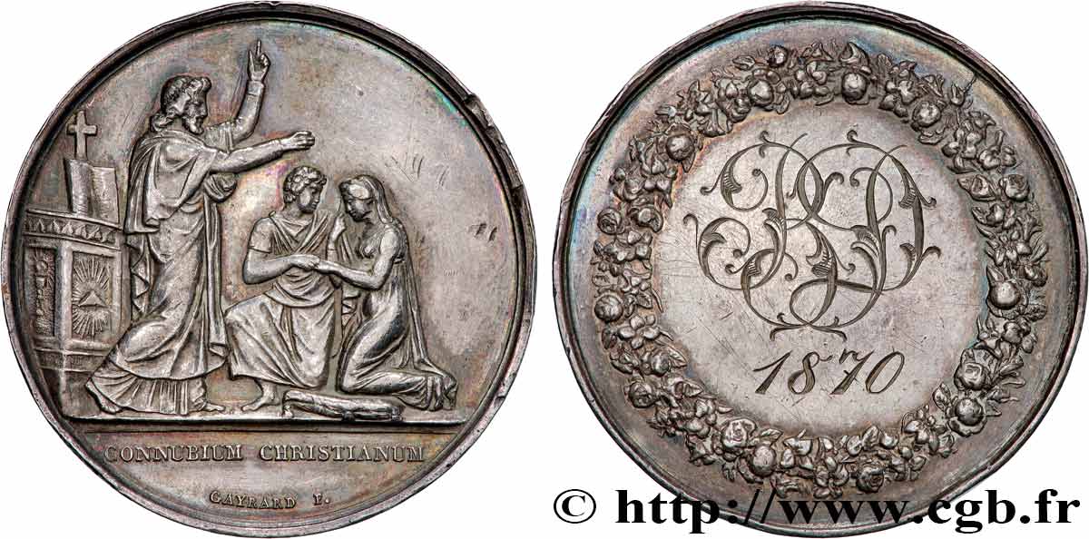 AMOUR ET MARIAGE Médaille de mariage, Connubium Christianum BB
