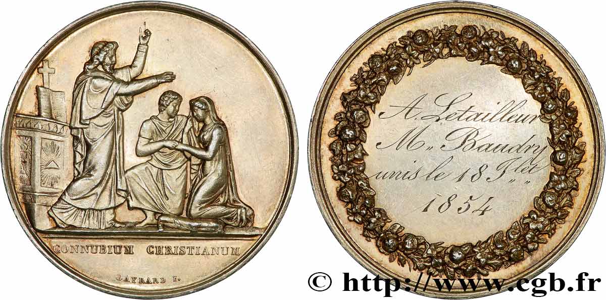 AMOUR ET MARIAGE Médaille de mariage, Connubium Christianum EBC