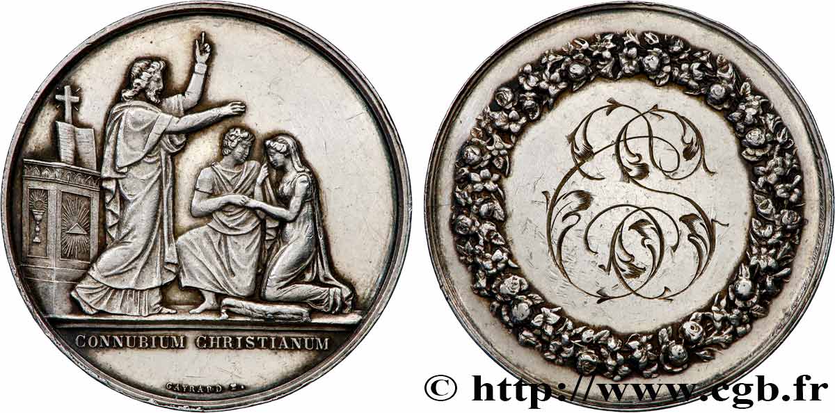 AMOUR ET MARIAGE Médaille de mariage, Connubium Christianum MBC+