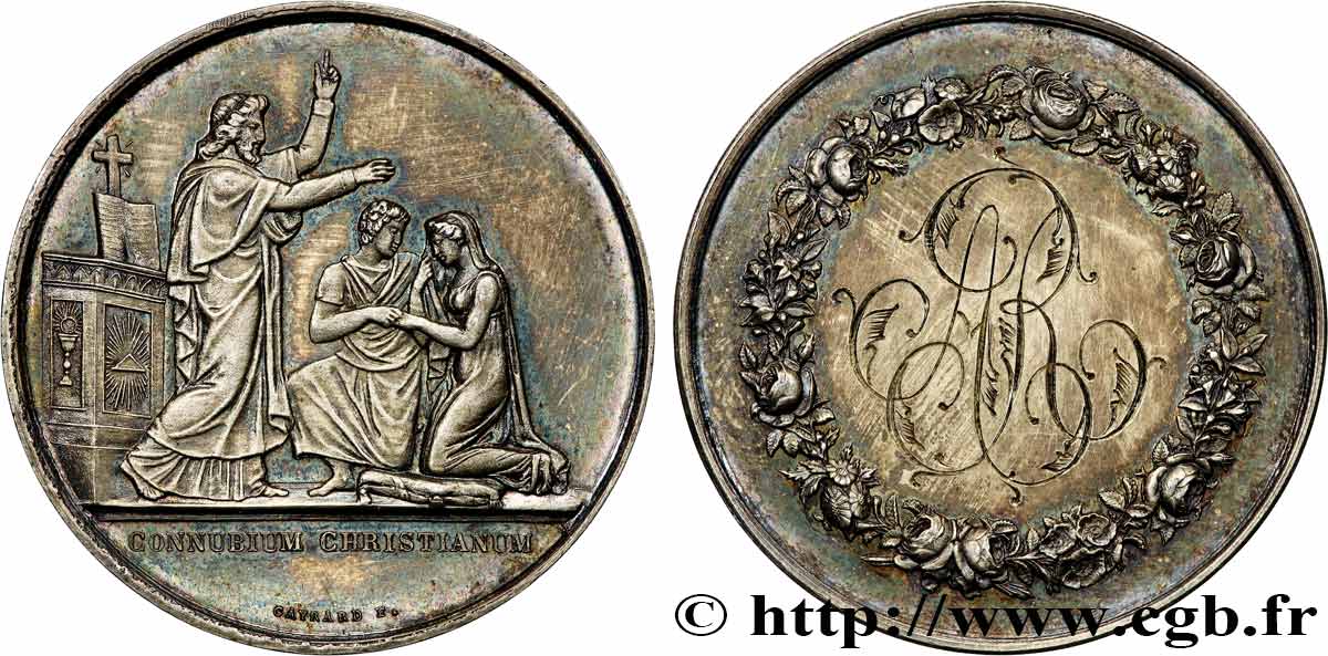 AMOUR ET MARIAGE Médaille de mariage, Connubium Christianum SPL