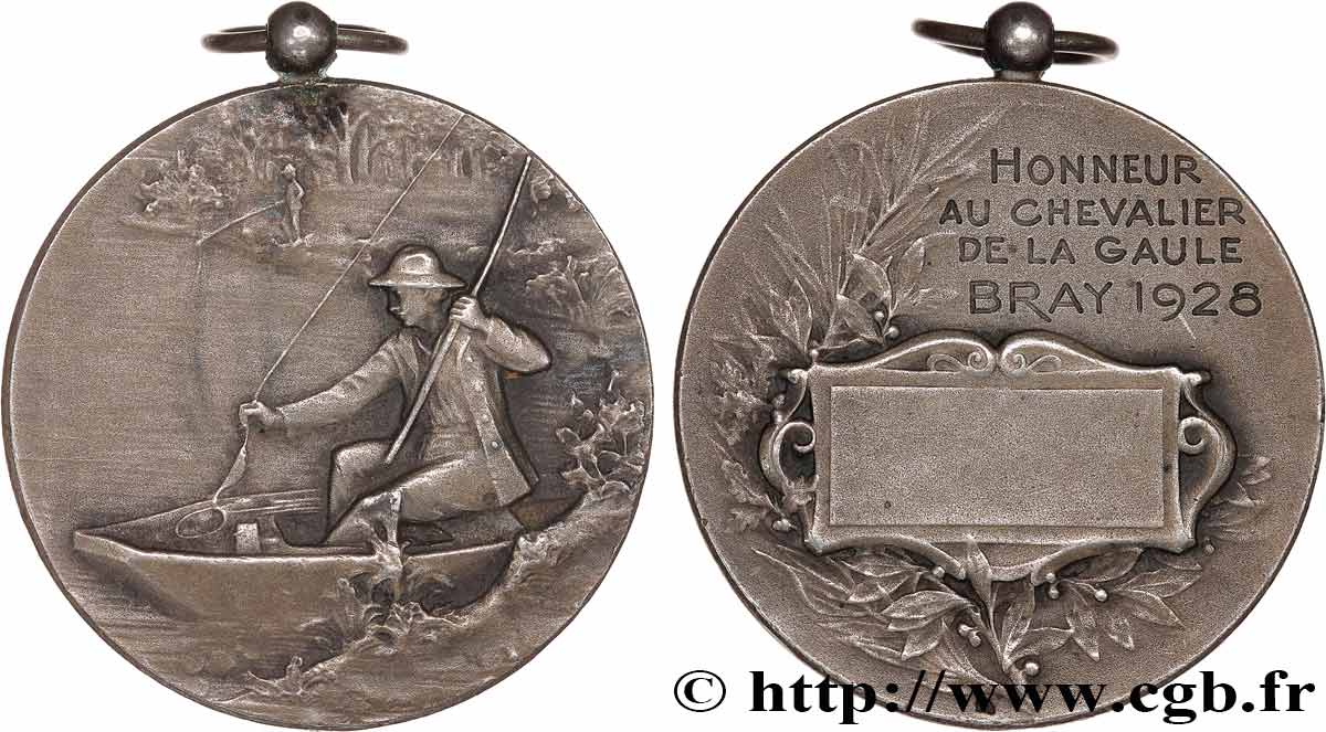 TROISIÈME RÉPUBLIQUE Médaille, Honneur au chevalier de la Gaule TTB+