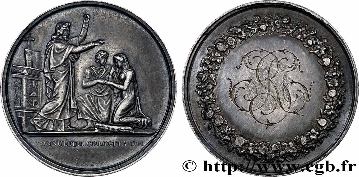 AMOUR ET MARIAGE Médaille de mariage TTB