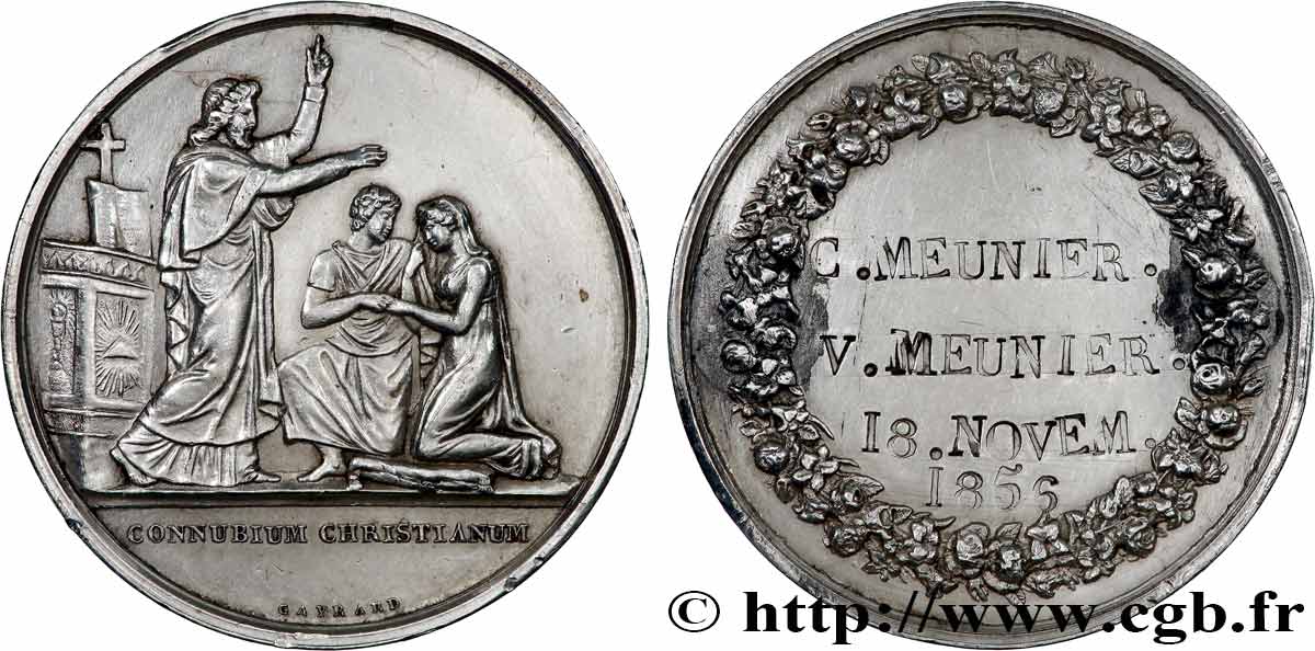 AMOUR ET MARIAGE Médaille de mariage TTB