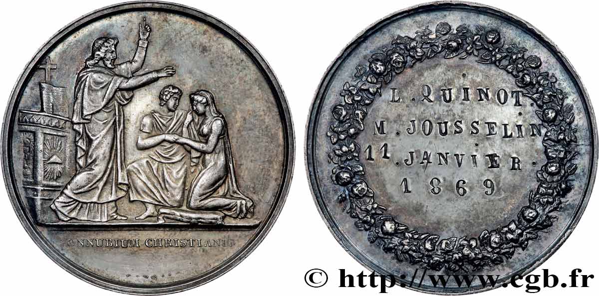 LOVE AND MARRIAGE Médaille de mariage AU