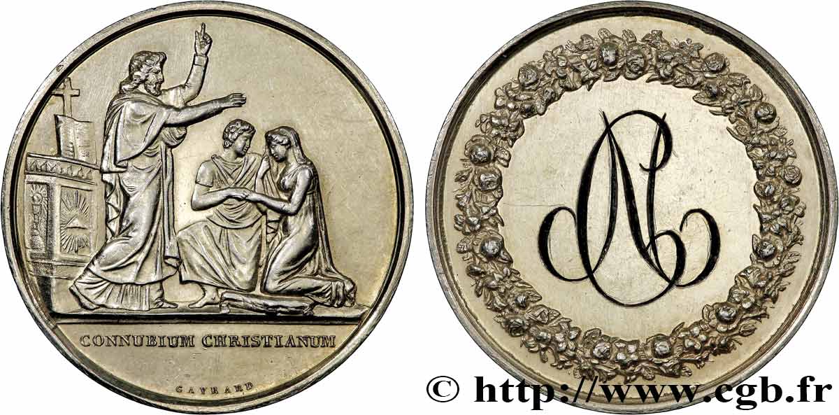 AMOUR ET MARIAGE Médaille de mariage TTB+