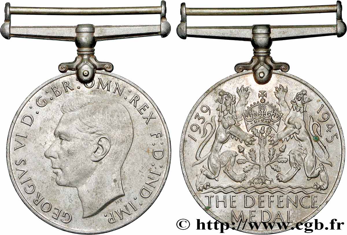 GREAT-BRITAIN - GEORGE VI Médaille, Defence medal XF