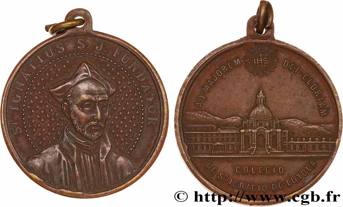 MÉDAILLES RELIGIEUSES Médaille, Collège de Saint Ignace de Loyola TTB