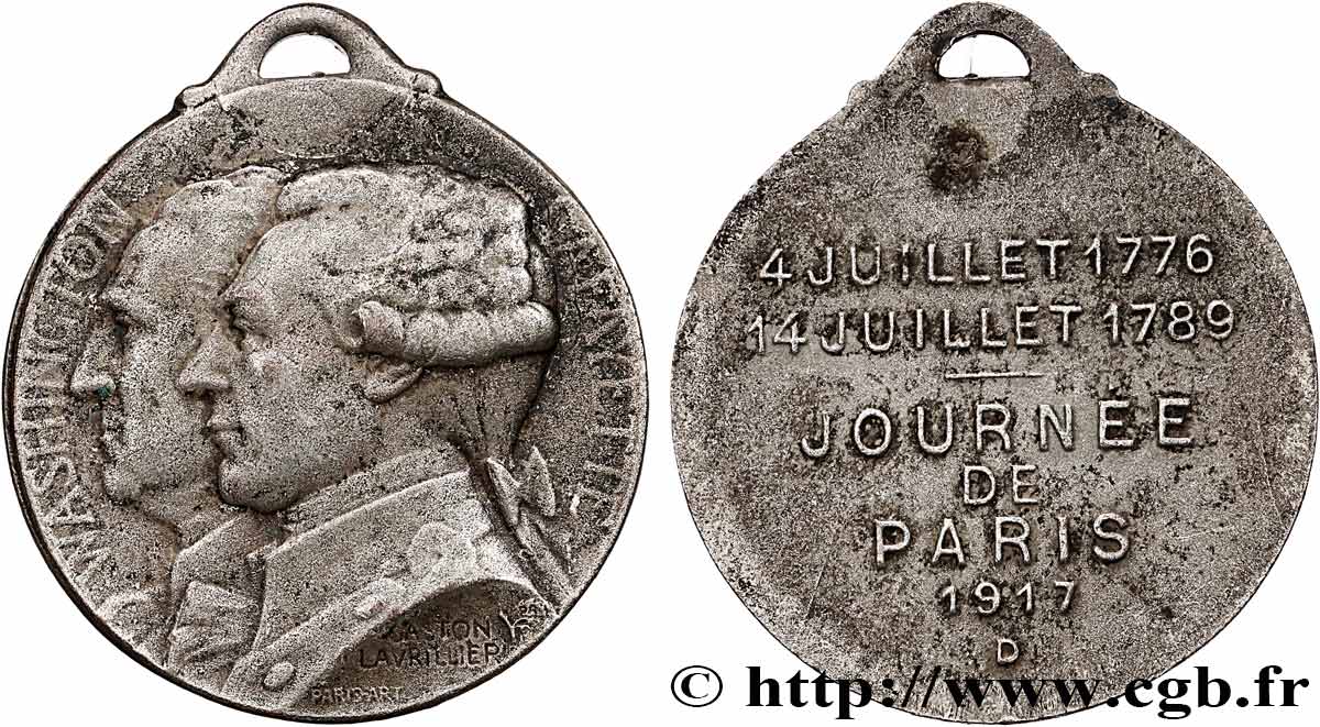 TROISIÈME RÉPUBLIQUE Médaille de la journée de Paris TTB