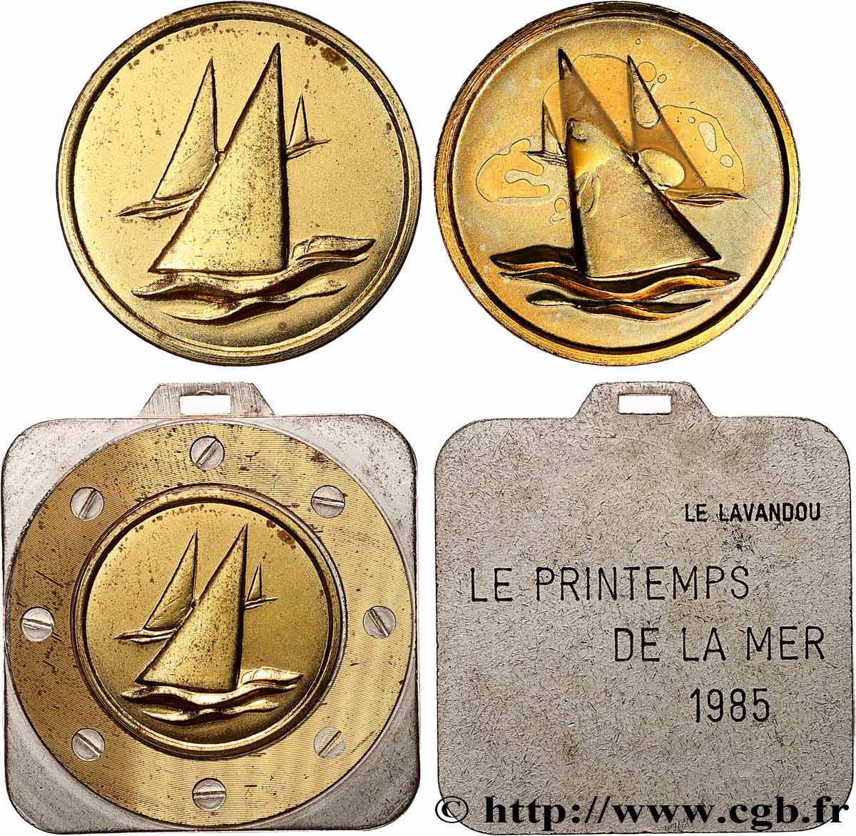 CINQUIÈME RÉPUBLIQUE Plaquette, Le printemps de la mer TTB