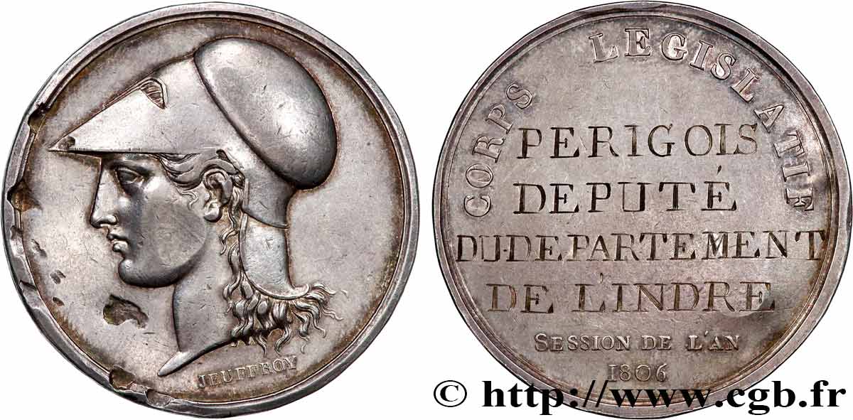 PREMIER EMPIRE / FIRST FRENCH EMPIRE Médaille, Corps législatif XF