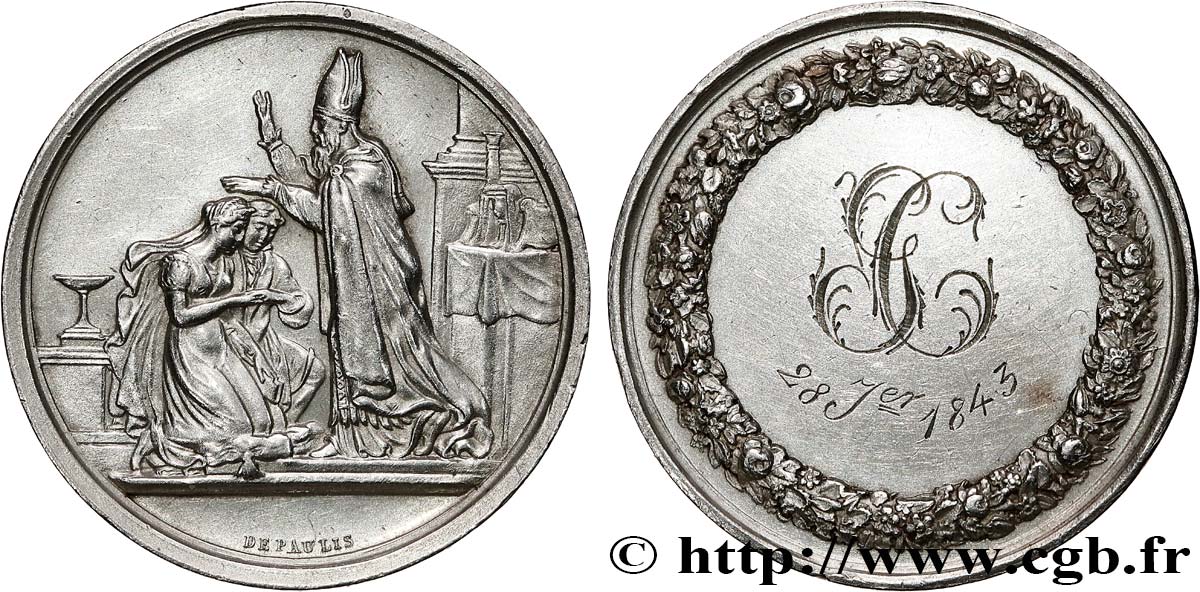 AMOUR ET MARIAGE Médaille de mariage AU
