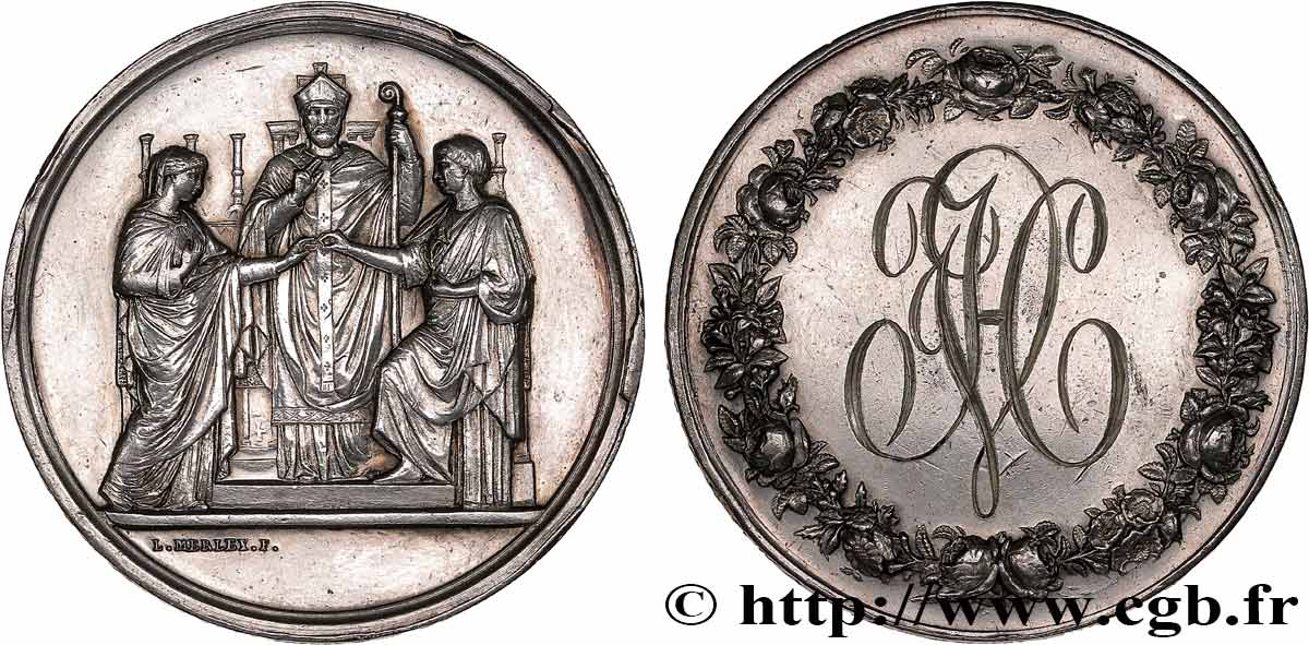 AMOUR ET MARIAGE Médaille de mariage TTB+