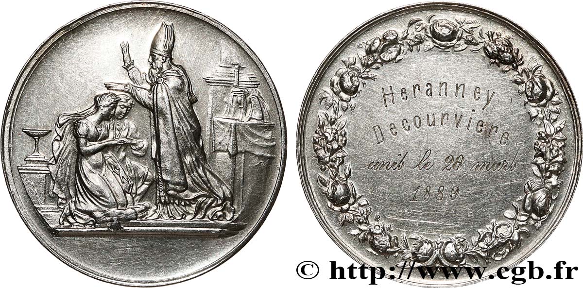 AMOUR ET MARIAGE Médaille de mariage SUP