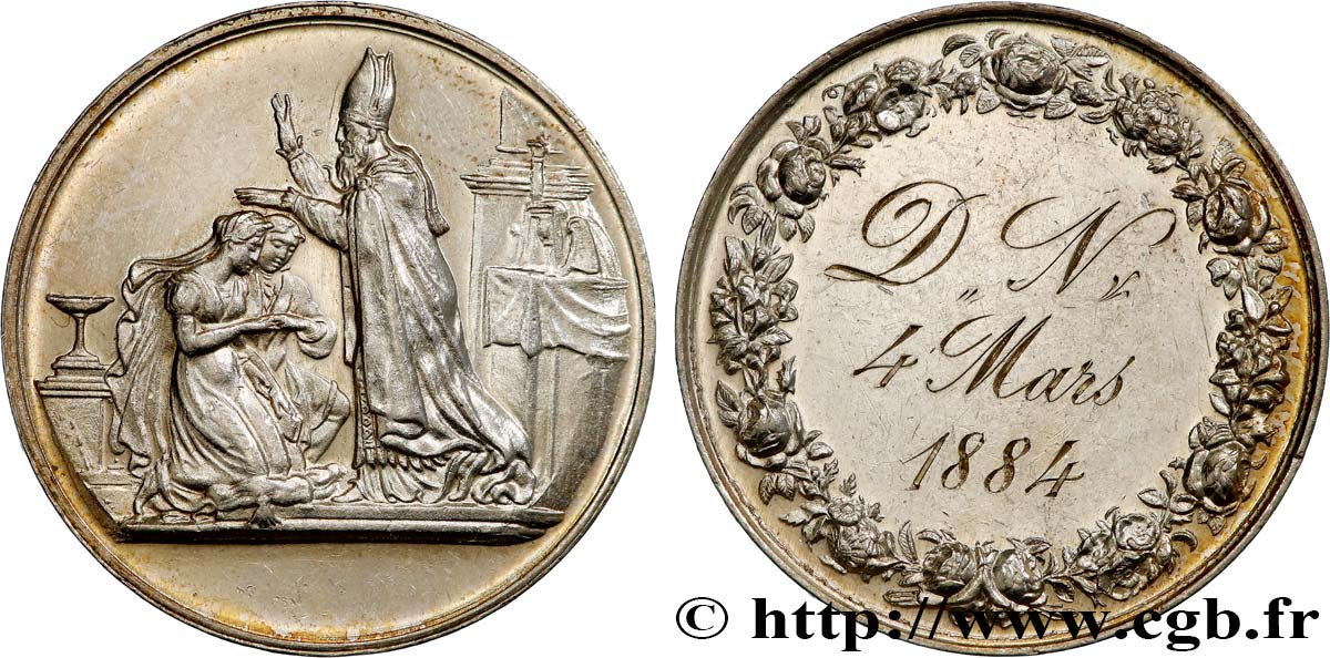 AMOUR ET MARIAGE Médaille de mariage TTB+