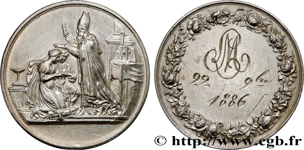 AMOUR ET MARIAGE Médaille de mariage TTB+