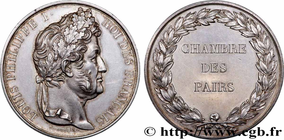 LOUIS-PHILIPPE I Médaille, Chambre des Pairs AU