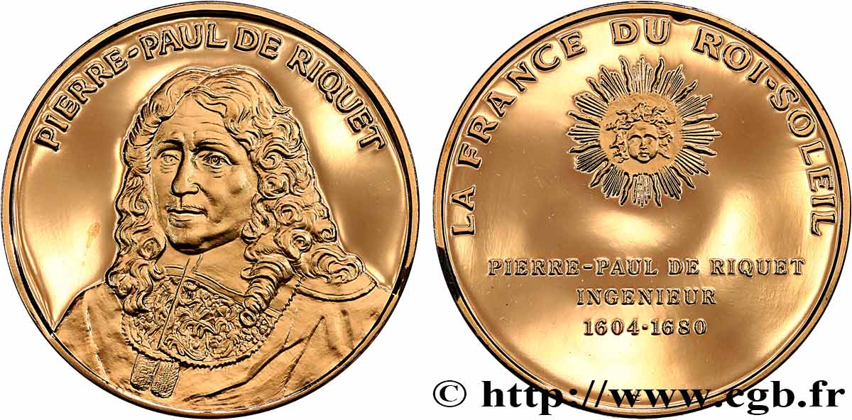 LA FRANCE DU ROI-SOLEIL Médaille, Pierre-Paul De Riquet SC