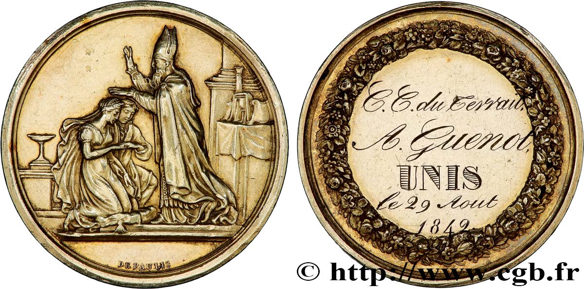 AMOUR ET MARIAGE Médaille de mariage TTB