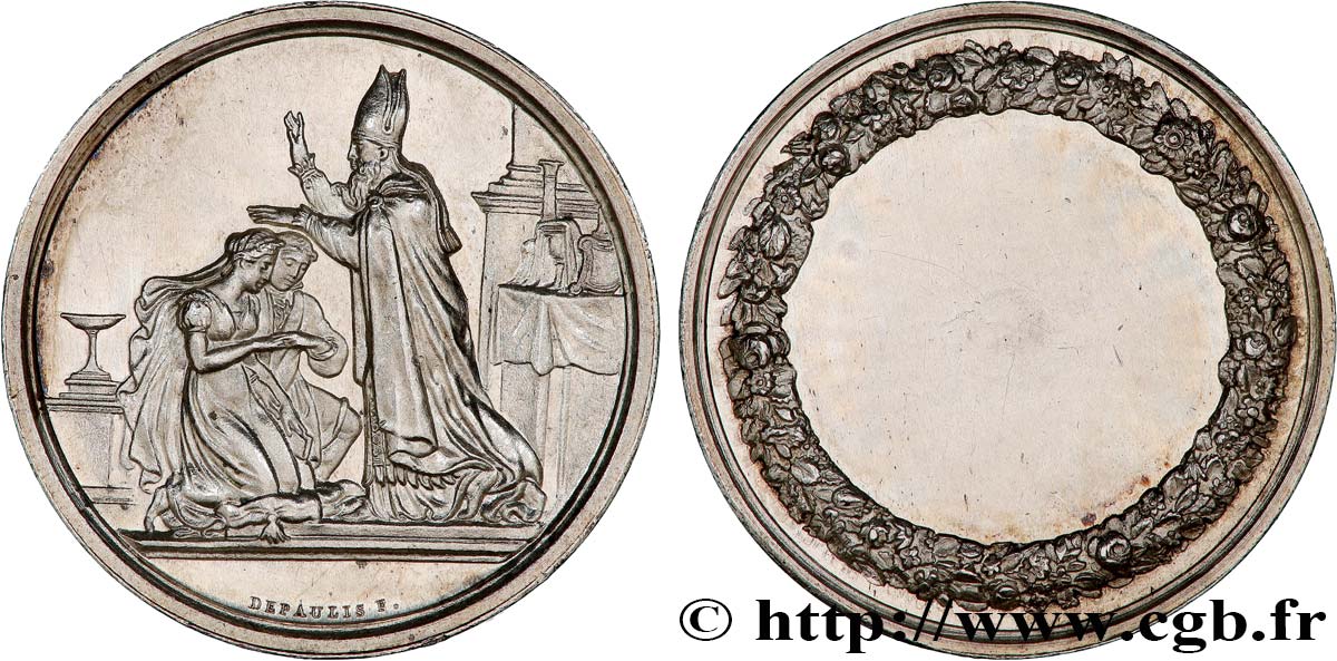AMOUR ET MARIAGE Médaille de mariage TTB+
