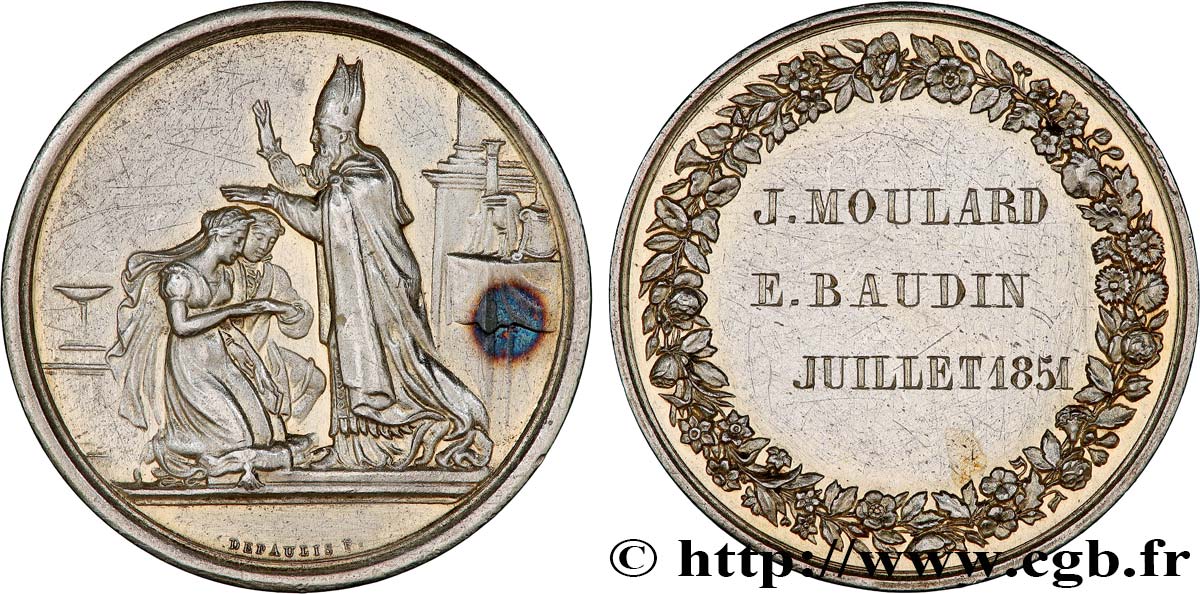 AMOUR ET MARIAGE Médaille de mariage BB