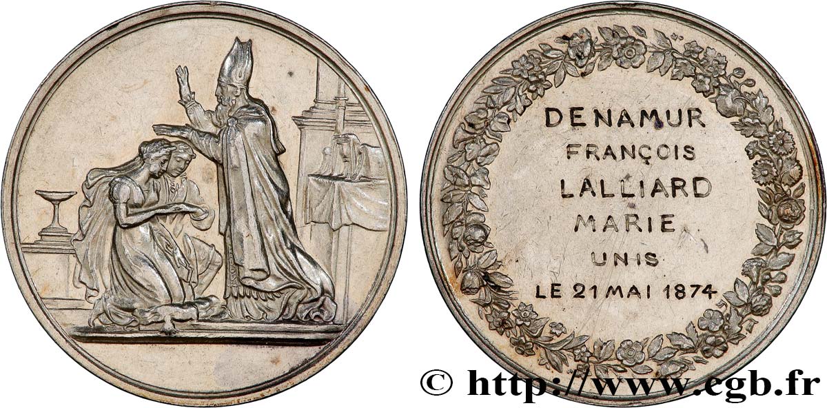 AMOUR ET MARIAGE Médaille de mariage fVZ