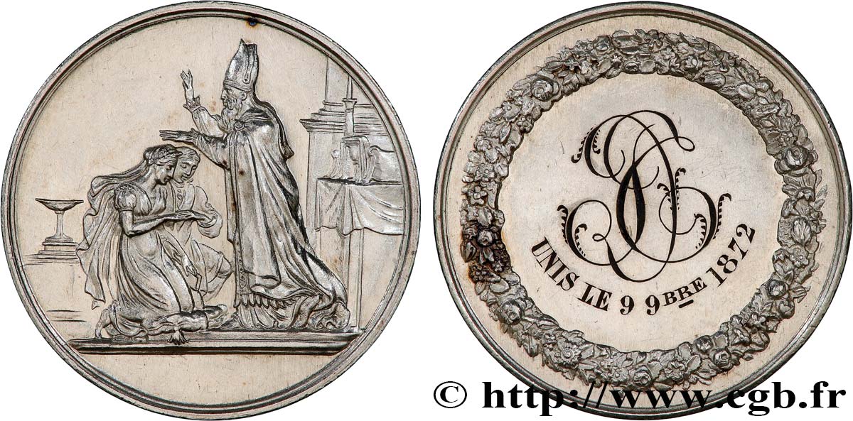 AMOUR ET MARIAGE Médaille de mariage AU