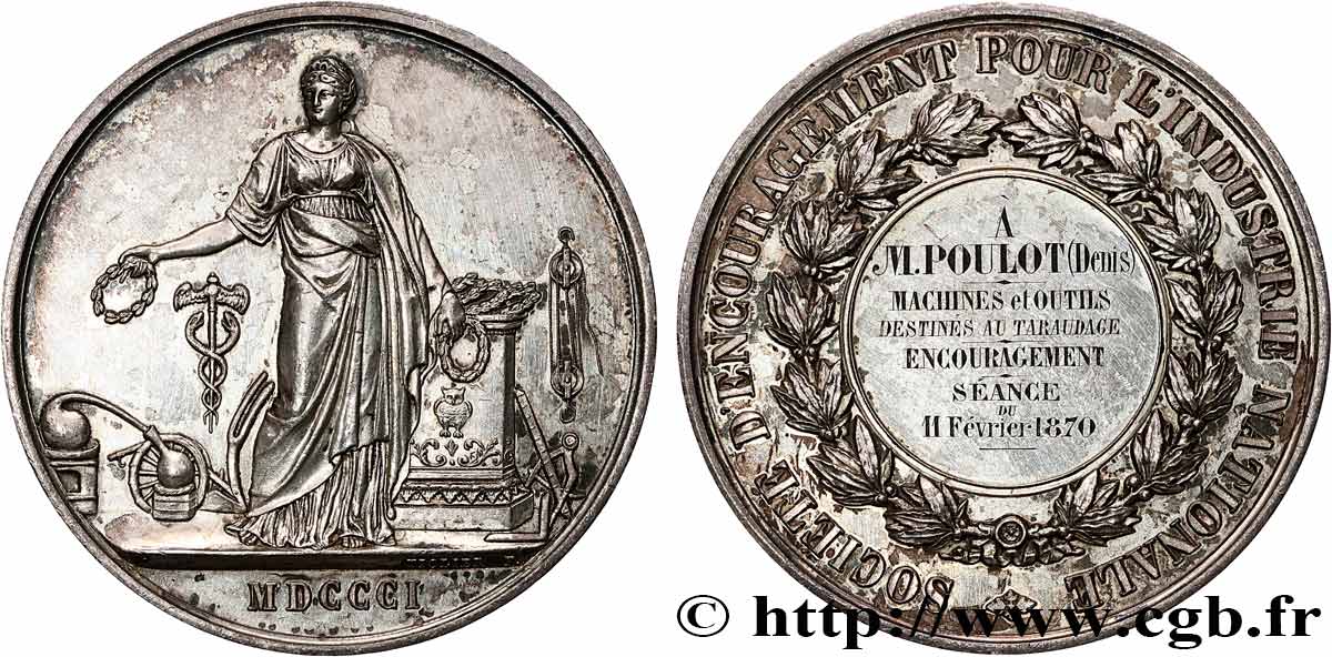 DRITTE FRANZOSISCHE REPUBLIK Médaille, Encouragement pour l’industrie nationale SS