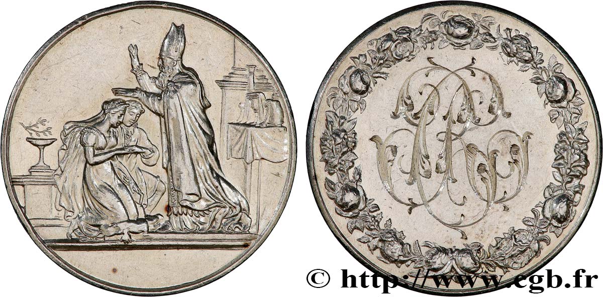 AMOUR ET MARIAGE Médaille de mariage AU