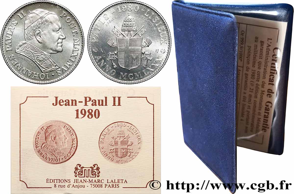 JEAN-PAUL II (Karol Wojtyla) Médaille, visite en France de Jean-Paul II SPL