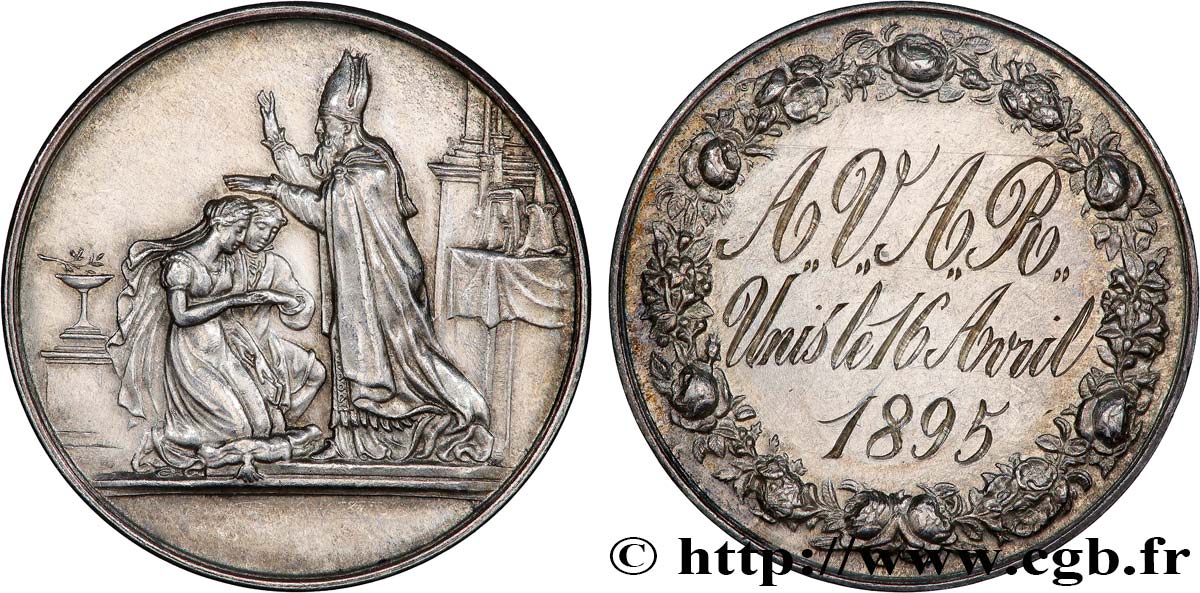 AMOUR ET MARIAGE Médaille de mariage TTB+