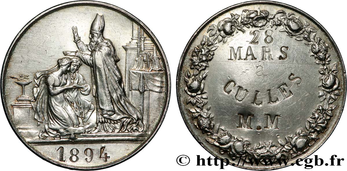 AMOUR ET MARIAGE Médaille de mariage TTB