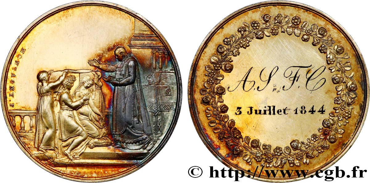 AMOUR ET MARIAGE Médaille de mariage VZ