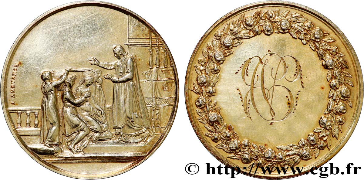 AMOUR ET MARIAGE Médaille de mariage TTB+