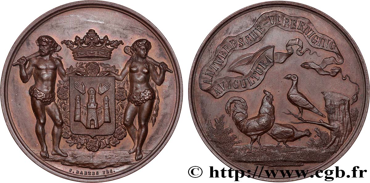 SOCIÉTÉS D AGRICULTURE, HORTICULTURE, PÊCHE ET CHASSE Médaille, Association d’Aviculture SUP