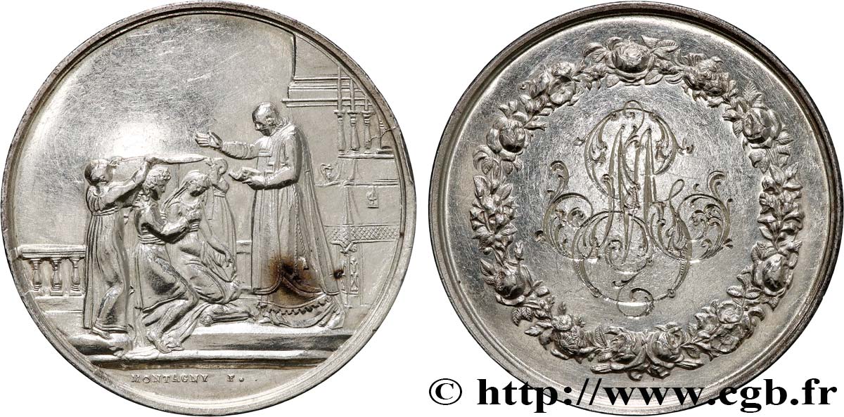 AMOUR ET MARIAGE Médaille de mariage TTB+