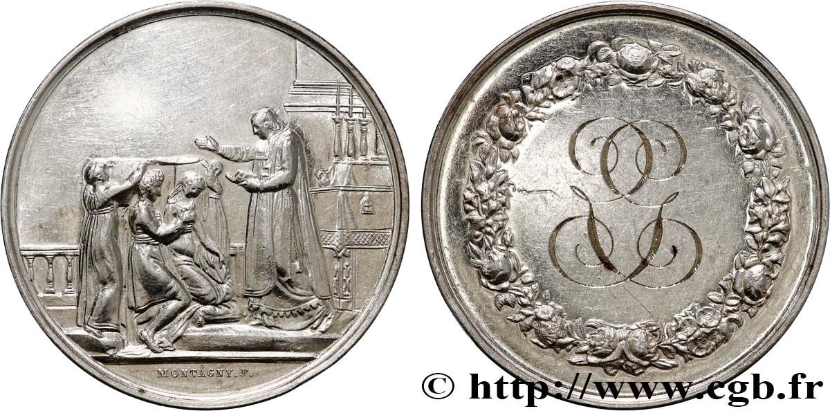 AMOUR ET MARIAGE Médaille de mariage AU